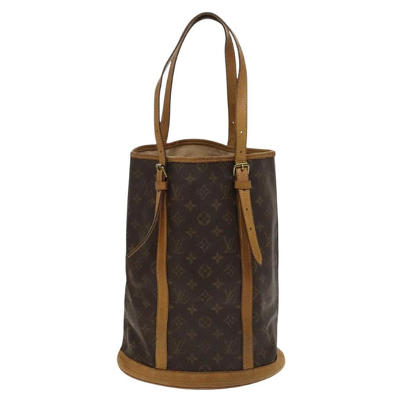 LOUIS VUITTON Monogram Bucket GM Shoulder Bag M42236 LV Auth BD185
