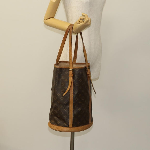 LOUIS VUITTON Monogram Bucket GM Shoulder Bag M42236 LV Auth BD185