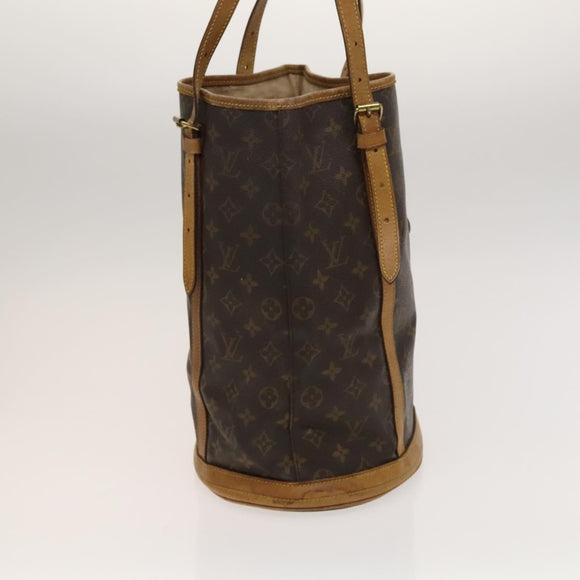 LOUIS VUITTON Monogram Bucket GM Shoulder Bag M42236 LV Auth BD185