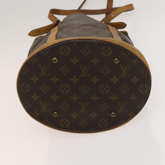 LOUIS VUITTON Monogram Bucket GM Shoulder Bag M42236 LV Auth BD185