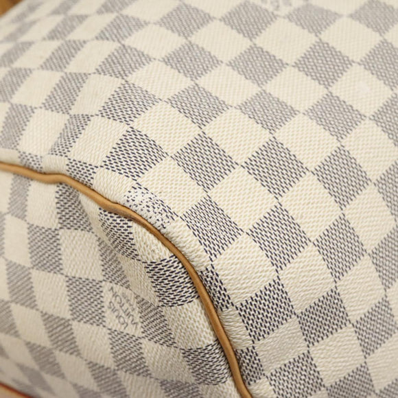 LOUIS VUITTON Damier Azur Keepall Bandouliere 55 Boston Bag N41429 Auth BD1851AV