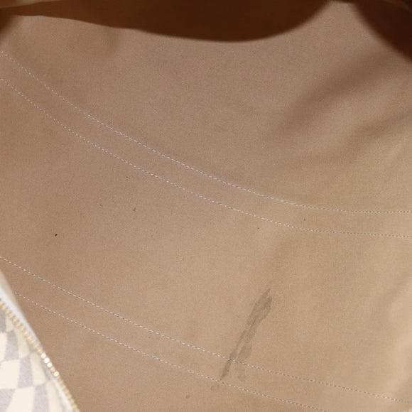 LOUIS VUITTON Damier Azur Keepall Bandouliere 55 Boston Bag N41429 Auth BD1851AV