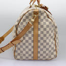 LOUIS VUITTON Damier Azur Keepall Bandouliere 55 Boston Bag N41429 Auth BD1851AV-3