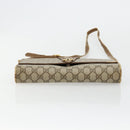 GUCCI GG Supreme Umhängetasche PVC Beige Gold Auth BD1873-5