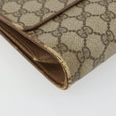 GUCCI GG Supreme Umhängetasche PVC Beige Gold Auth BD1873-14