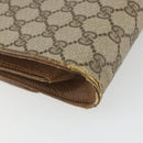 GUCCI GG Supreme Umhängetasche PVC Beige Gold Auth BD1873-16