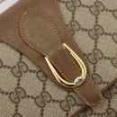 GUCCI GG Supreme Umhängetasche PVC Beige Gold Auth BD1873-17