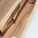 GUCCI GG Supreme Umhängetasche PVC Beige Gold Auth BD1873-11