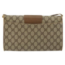 GUCCI GG Supreme Umhängetasche PVC Beige Gold Auth BD1873-2