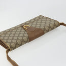 GUCCI GG Supreme Umhängetasche PVC Beige Gold Auth BD1873-6