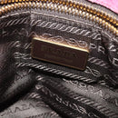 PRADA Hand Bag Suede Pink Auth BD1884-17