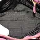 PRADA Hand Bag Suede Pink Auth BD1884-11