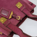 PRADA Hand Bag Suede Pink Auth BD1884-6