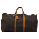 LOUIS VUITTON Monogram Keepall 60 Boston Bag M41422 LV Auth BD1893-2