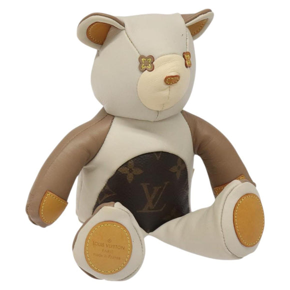 LOUIS VUITTON Monogram Teddy Bear Dudului GI0142 LV Auth BD1894