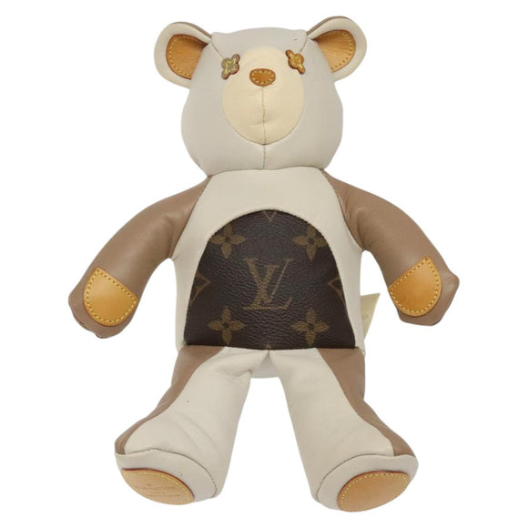 LOUIS VUITTON Monogram Teddy Bear Dudului GI0142 LV Auth BD1894