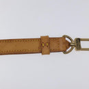 LOUIS VUITTON Adjustable Shoulder Strap Leather 35.8""-42.9"" Beige Auth BD1896-11
