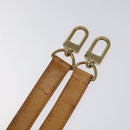 LOUIS VUITTON Adjustable Shoulder Strap Leather 35.8""-42.9"" Beige Auth BD1896-14