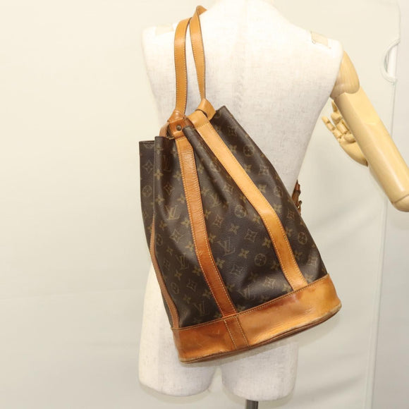 LOUIS VUITTON Monogram Randonnee PM Shoulder Bag M42243 LV Auth BD1903