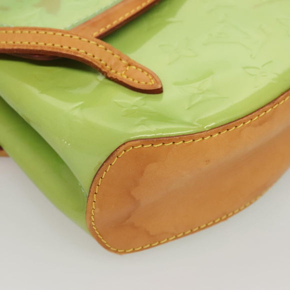 LOUIS VUITTON Vernis Biscayne Bay PM Shoulder Bag Peppermint M91289 Auth BD1918