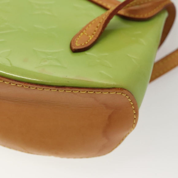 LOUIS VUITTON Vernis Biscayne Bay PM Shoulder Bag Peppermint M91289 Auth BD1918