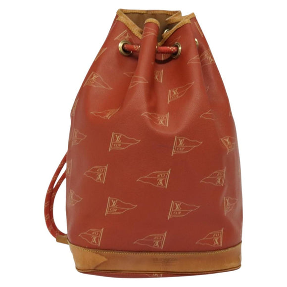 LOUIS VUITTON LV CUP Saint Tropez Shoulder Bag Red M80026 LV Auth BD1921