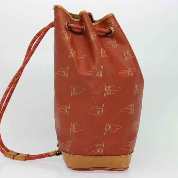 LOUIS VUITTON LV CUP Saint Tropez Shoulder Bag Red M80026 LV Auth BD1921