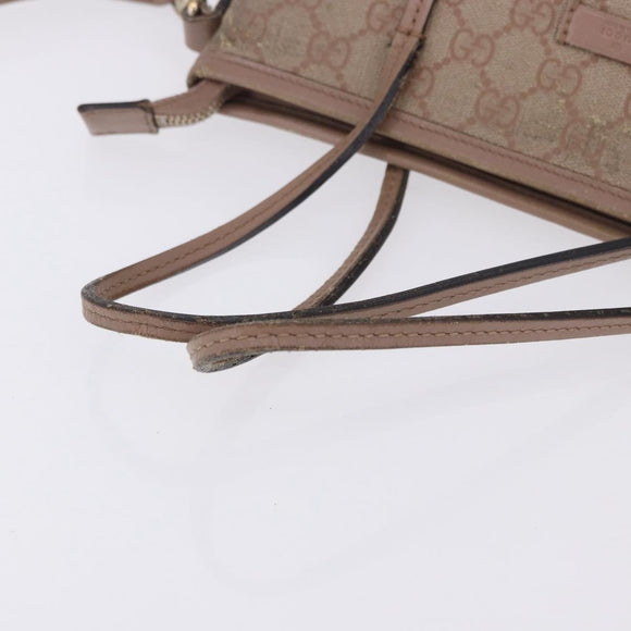 GUCCI GG Supreme Handtas PVC 2-weg Roze 353440 Auth BD1945