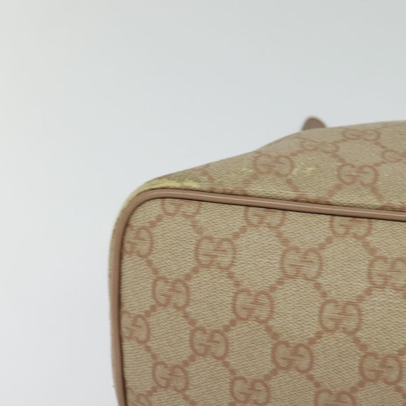 GUCCI GG Supreme Hand Bag PVC 2way Pink 353440 Auth BD1945