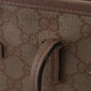 GUCCI GG Supreme Handtas PVC 2-weg Roze 353440 Auth BD1945-9