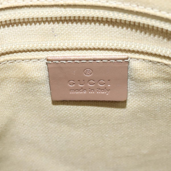 GUCCI GG Supreme Hand Bag PVC 2way Pink 353440 Auth BD1945