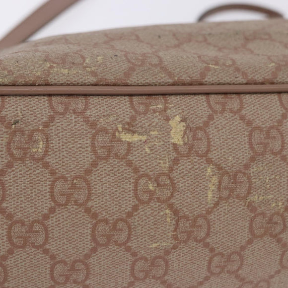 GUCCI GG Supreme Handtas PVC 2-weg Roze 353440 Auth BD1945