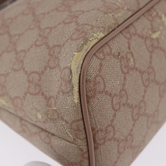 GUCCI GG Supreme Handtas PVC 2-weg Roze 353440 Auth BD1945