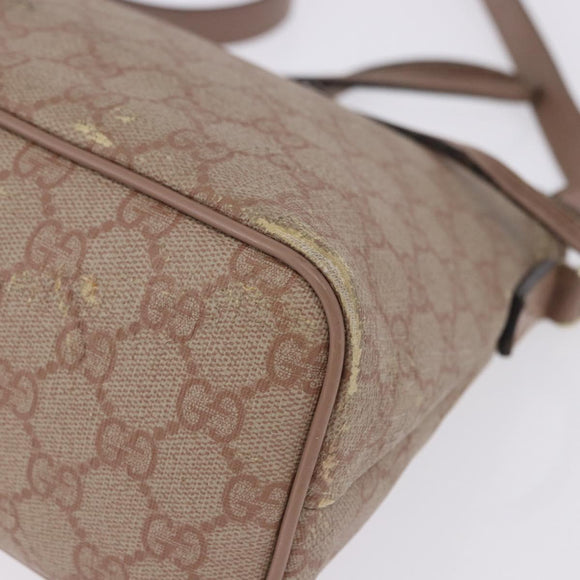 GUCCI GG Supreme Handtas PVC 2-weg Roze 353440 Auth BD1945