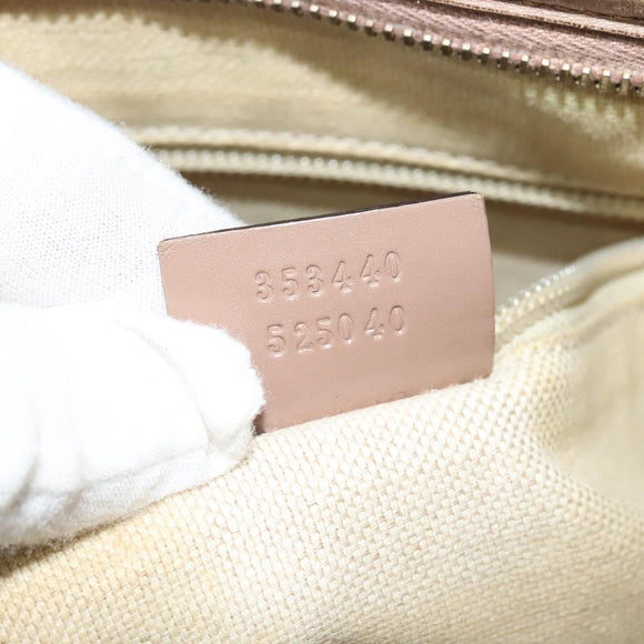 GUCCI GG Supreme Hand Bag PVC 2way Pink 353440 Auth BD1945