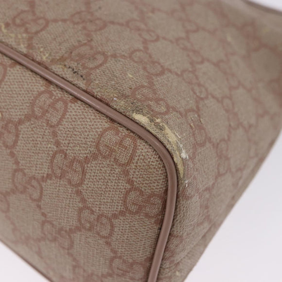 GUCCI GG Supreme Handtas PVC 2-weg Roze 353440 Auth BD1945