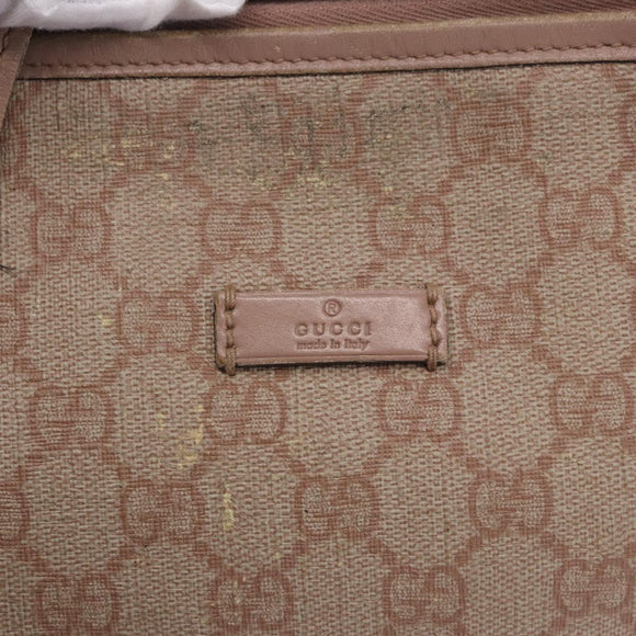 GUCCI GG Supreme Handtas PVC 2-weg Roze 353440 Auth BD1945