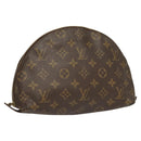 LOUIS VUITTON Monogram Trousse Demi Ronde Cosmetic Pouch M47520 LV Auth BD1958-1