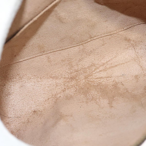 LOUIS VUITTON Monogram Trousse Demi Ronde Cosmetic Pouch M47520 LV Auth BD1958