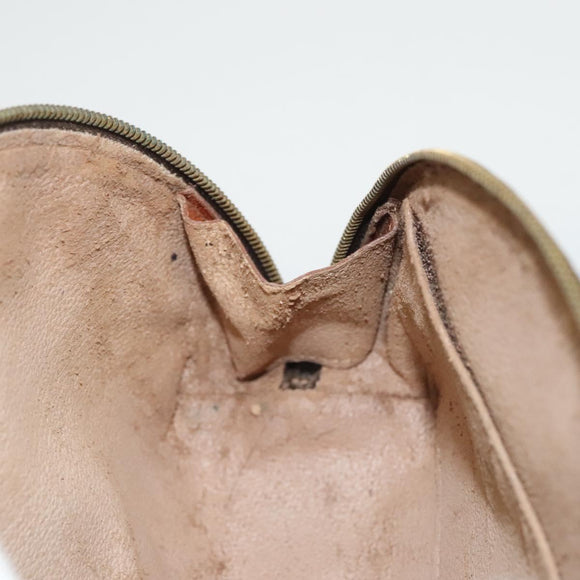 LOUIS VUITTON Monogram Trousse Demi Ronde Cosmetic Pouch M47520 LV Auth BD1958