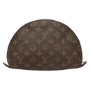 LOUIS VUITTON Monogram Trousse Demi Ronde Cosmetic Pouch M47520 LV Auth BD1958-2