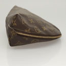 LOUIS VUITTON Monogram Trousse Demi Ronde Cosmetic Pouch M47520 LV Auth BD1958-3