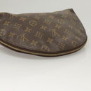 LOUIS VUITTON Monogram Trousse Demi Ronde Cosmetic Pouch M47520 LV Auth BD1958-5