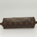 LOUIS VUITTON Monogram Trousse Demi Ronde Cosmetic Pouch M47520 LV Auth BD1958-6