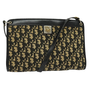 Christian Dior Shoulder Bag Navy Gold Auth BD1963