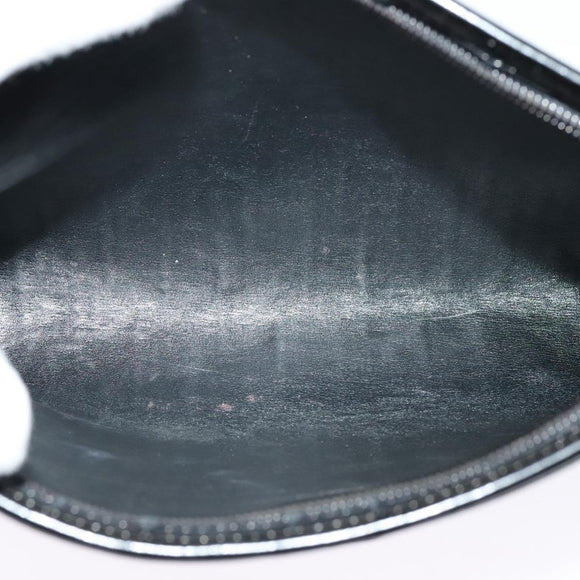 Christian Dior Shoulder Bag Navy Gold Auth BD1963