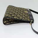 Christian Dior Shoulder Bag Navy Gold Auth BD1963-4