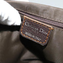 Christian Dior Trotter Canvas Shoulder Bag Brown Silver Auth BD1964-17