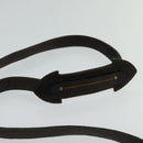 Christian Dior Trotter Canvas Shoulder Bag Brown Silver Auth BD1964-8