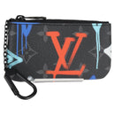 LOUIS VUITTON Eclipse Multicolor Pochette Cles Coin Purse M81795 Auth BD1968AM-1